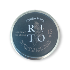 PERFUME EN CREMA DE SÁNDALO Y ÁMBAR -RITO- TIERRA PURA 15GR