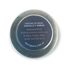PERFUME EN CREMA DE SÁNDALO Y ÁMBAR -RITO- TIERRA PURA 15GR - comprar online