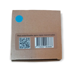 VASO ESTERILIZADOR PARA COPA MENSTRUAL DE SILICONA AZUL -MAGGACUP - comprar online