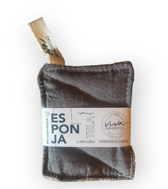 ESPONJA DE TELA MATELASSÉ LISA GRIS ECO FRIENDLY