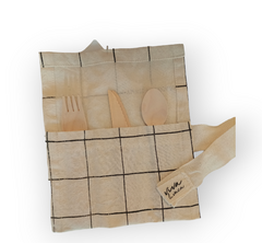 SET INDIVIDUAL DE CUBIERTOS DE MADERA ECOLOGICOS X2