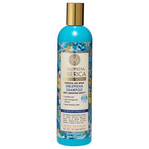 Shampoo Oblepikha de Naura Sibérica 400ml - Cabellos débiles y dañados