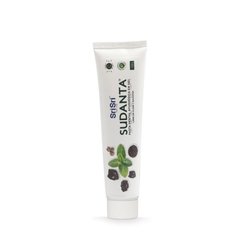 PASTA DENTAL AYURVÉDICA SUDANTA EN GEL MENTA CON CARBÓN ACTIVADO 100 gr - comprar online