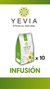 YEVIA HOJAS DE STEVIA NATURAL PARA INFUSIÓN PACK 10 UNIDADES
