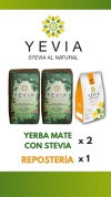 KIT YEVIA YERBA MATE CON STEVIA X 2 UNIDADES + STEVIA EN POLVO REPOSTERÍA DE REGALO