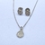 CONJUNTO GOTA CRAVEJADA PRATEADO - comprar online
