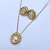 CONJUNTO METAL OVAL CRISTAL BRANCO - comprar online