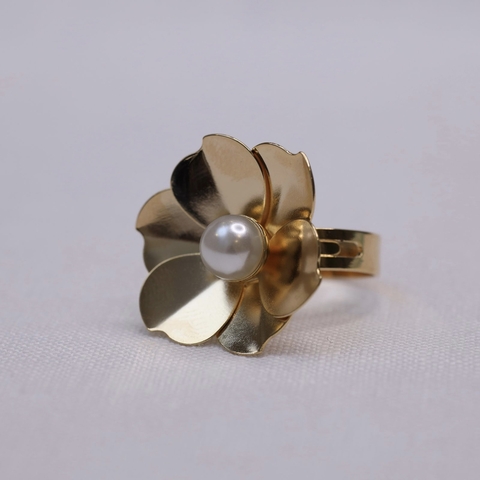 ANEL FLOR COM PÉROLA - comprar online