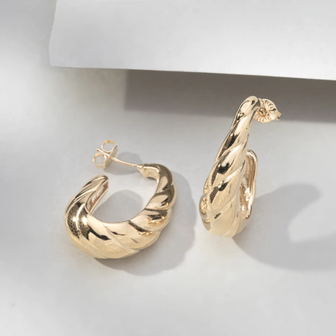 BRINCO ARGOLA CROISSANT MÉDIA - comprar online