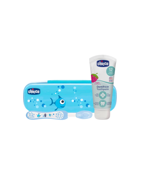 Set Cuidado Oral Chicco Azul 6-36M