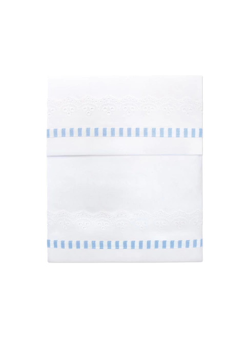 Sabana para Cuna 3 Piezas con Broderie Celeste Petit Baby - comprar online
