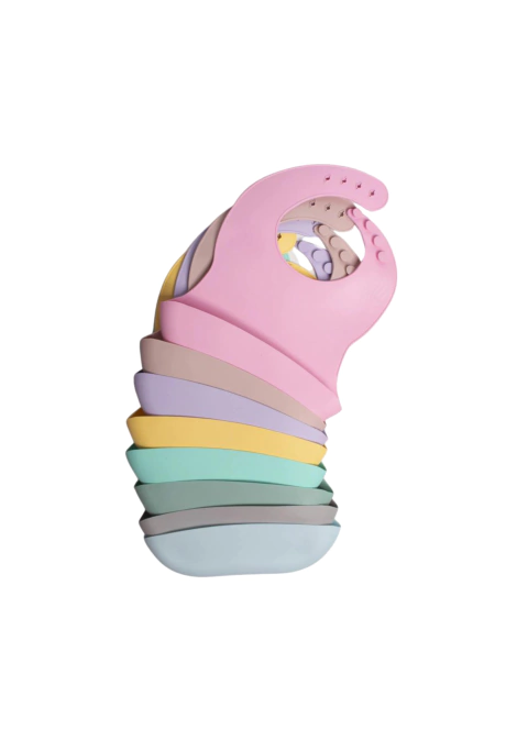 Babero de silicona Las Floritas