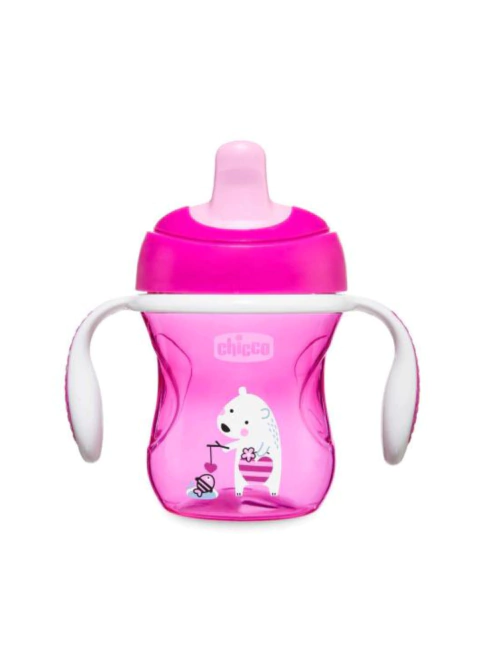 Vaso Training Cup Chicco Rosa/Violeta 6M+