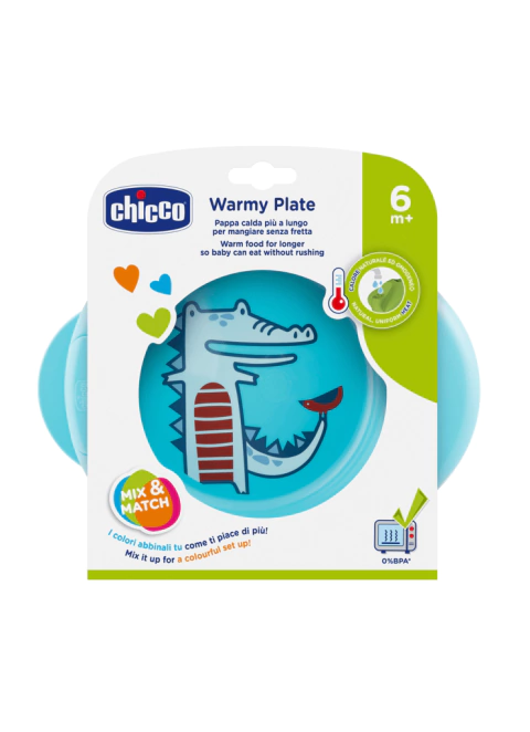 Plato Termico Chicco Azul 6M+