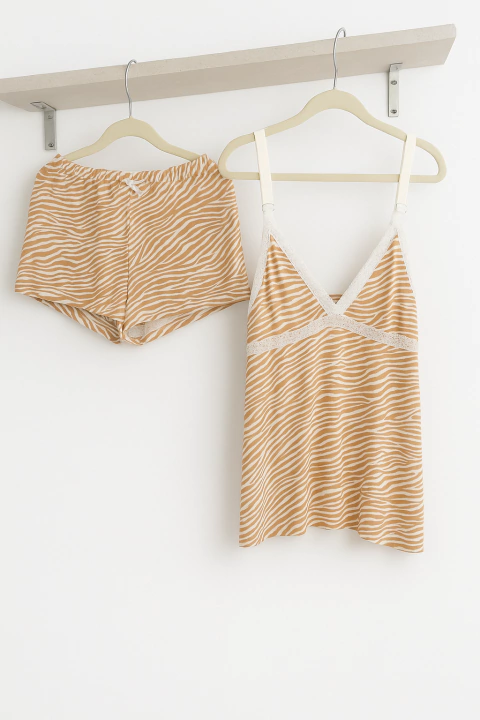 pijama musculisa y short M cebra - comprar online