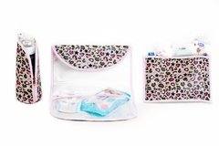 Trio Animal print borde fucsia - comprar online