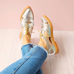 Mocasín Santino Plateado