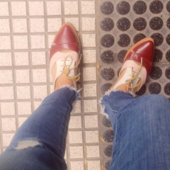 Mocasín Santino Bordo y Nude en internet