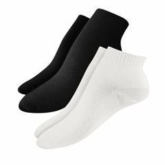 3 Pares de Soquetes Blancos o Negros de Dama Elemento