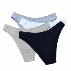 Conjunto corpiño top deportivo y vedetina algodón y lycra Cocot - comprar online