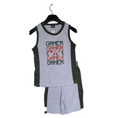 Pijama Infantil Remera Y Short Gamer - Rio Mejor