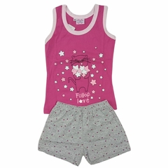 Pijama de nena de algodón "Estrellitas" - comprar online