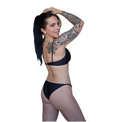 Bikini Top fruncido con vedetina regulables en internet