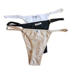 Pack x 3 Less Regulables Lisas Algodón y Lycra con Puntilla en internet