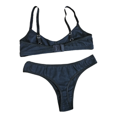 Conjunto juvenil de corpiño y colaless de Algodón y Lycra