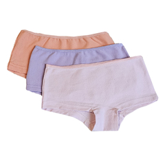 Pack en caja 3 Minishorts lisos de nena - comprar online