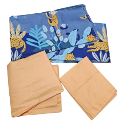 Kit juego de sábanas y acolchado Infantil Silvestre1 1/2 Pl - comprar online