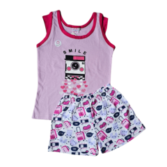 Pijama de nena de algodón Cámara
