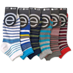 3 Pares de Soquetes rayados de hombre Elemento