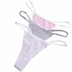 Pack X 3 Bombachas Colaless Regulables Estampadas - comprar online