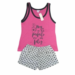 Pijama de Mujer Musculosa y Short Algodón - Rio Mejor