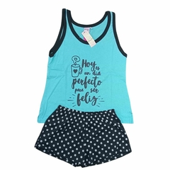 Pijama de Mujer Musculosa y Short Algodón - comprar online