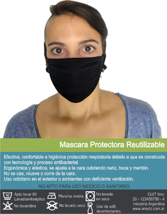 Barbijo Antibacterial Ergonómico de tela lavable en internet