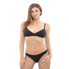 Conjunto Corpiño Triangulo Y Vedetina Algodón Y Lycra Cocot