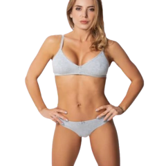 Conjunto Corpiño Triangulo Y Vedetina Algodón Y Lycra Cocot - tienda online