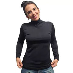 Polera termica frisada de mujer