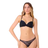 Conjunto De Corpiño Taza Soft Y Colaless Con Puntilla