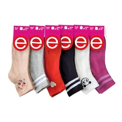 3 Pares Soquetes Medias Puño de Morley Elemento Mujer Estampados - comprar online