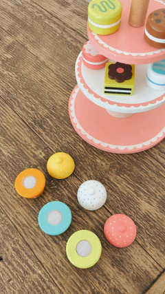 juego Set de tarde de té bandeja de postres Tooky toy - Porcupine