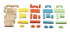 juego Balde de bloques de madera 100 pc phoohi - Porcupine