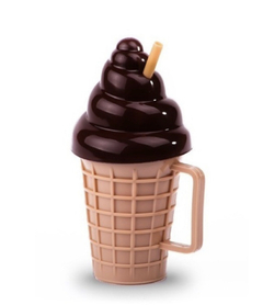 Vaso Helado con sorbete cucurucho bombilla en internet