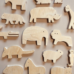 juego Set de Animales en madera