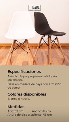 Mesa Escandinava + 6 sillas Eames - tienda online
