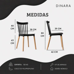 Mesa Eames redonda de vidrio + 4 sillas Windsor en internet
