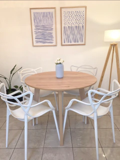 Combo Mesa Paraíso redonda + 4 Sillas Master - comprar online