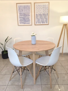 Combo Mesa Paraíso redonda + 4 Sillas Eames - comprar online